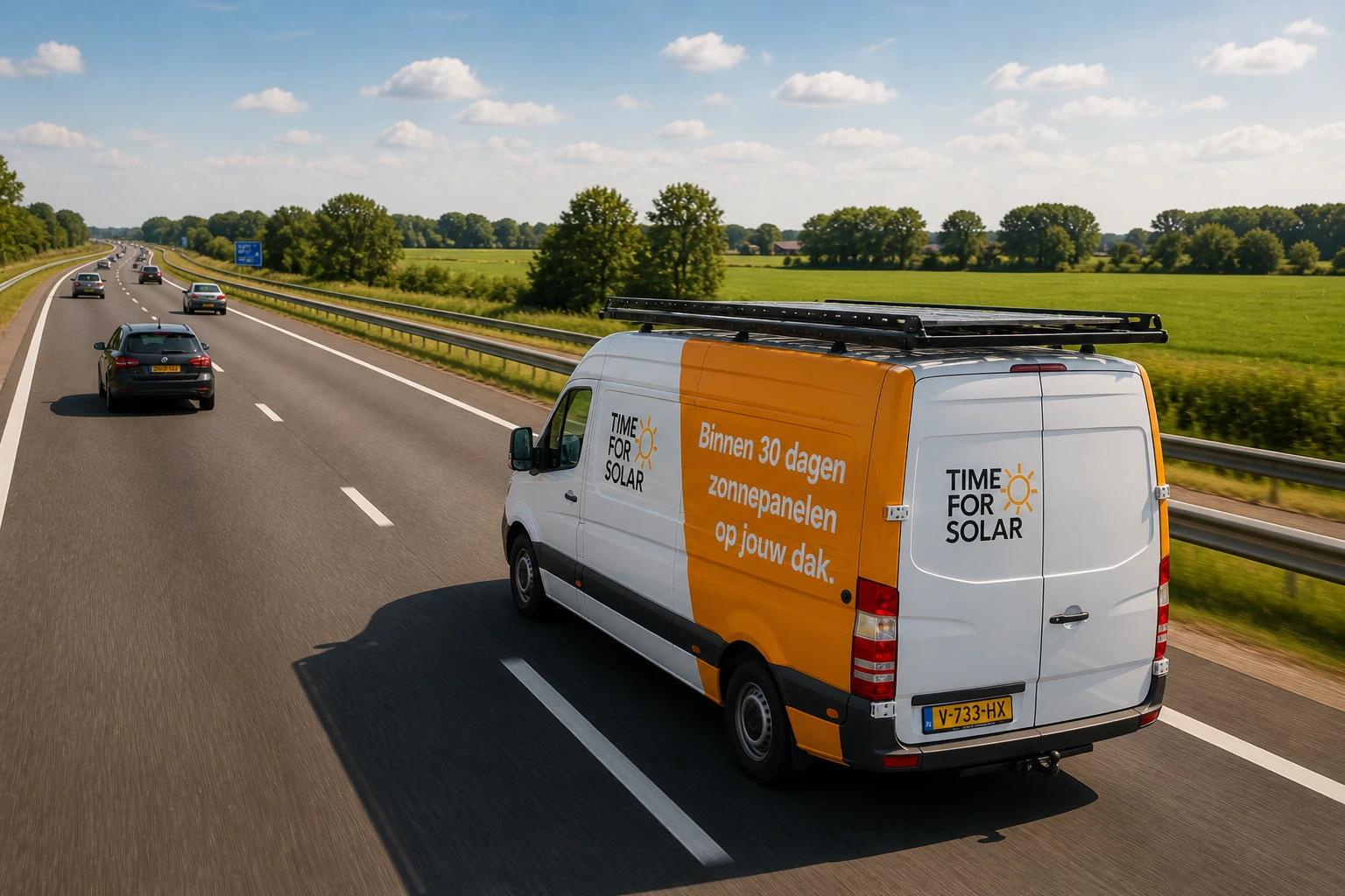 Time for Solar servicebus onderweg naar een storing